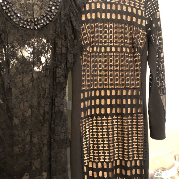 Black knit Dress long sleeve BCBG Maxamara - Picture 7 of 8